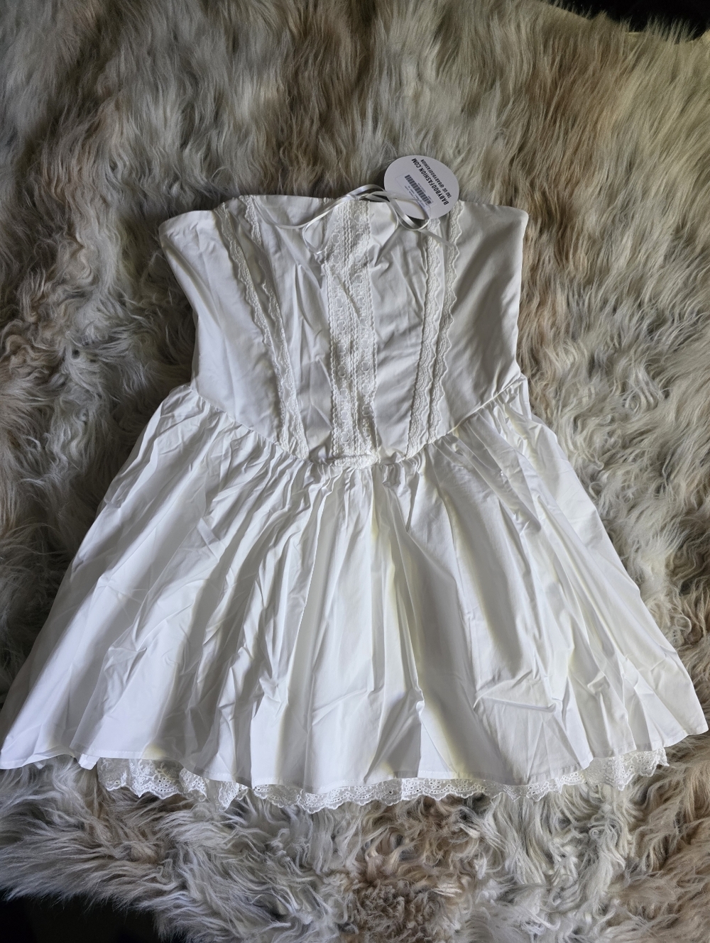 Babyboo Evie Mini Dress - Ivory - Picture 2 of 9